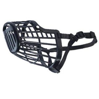 Guardian Gear Plastic Dog Basket Muzzle, X Small, Black