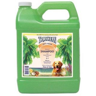 TropiClean Neem Flea and Tick Dog Shampoo, 1 Gallon