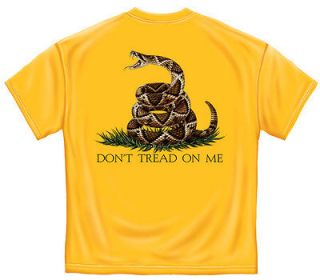 Dont Tread On Me, Yellow T Shirt, 2X