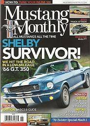 MUSTANG MONTHLY SHELBY SURVIVOR NOVEMBER 2012 NEW/UNREAD