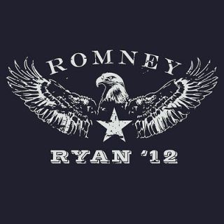 NEW Romney Ryan 12 Eagle XL Navy T shirt by CONSERVATIVE PARADISE 