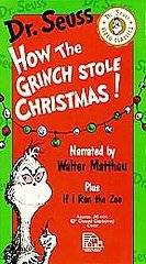 Dr. Seuss   How the Grinch Stole Christmas (VHS) SEALED NEW UNOPENED 