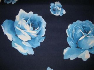   Handmade in USA Trailer Home 42 x 9 shaded BLUE ROSE Navy Blue
