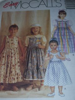   8071   GIRLS SUNDRESS   JUMPER & BLOUSE w/PETER PAN COLLAR PATTERN 2 8