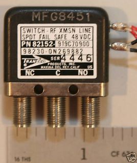 Transco 919C70900 SPDT Failsafe Switch SMA 48V DC 18GHz