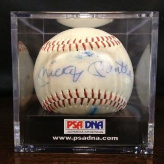 Mickey Mantle & Duke Snider PSA DNA LOA signed Baseball NY Yankees HOF 