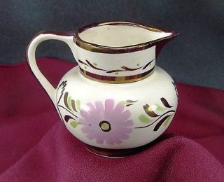 Charming Grays Pottery England 6 Oz Copper Lustre, Hand painted Cream 