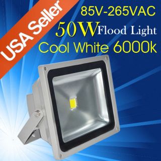 50W LED Cool White Flood Wash Garden Light High Power FS9