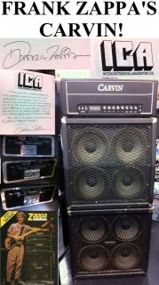   ZAPPA OWNED PLAYED X100B Amp Head & 412 Came from Dweezil 100 4x12