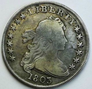 1803 Draped Bust $1 Dollar, Heraldic Eagle, NR You Grade