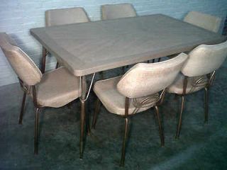 VIRTUE BROTHERS MID CENTURY DINING TABLE W/6 CHAIRS   VINTAGE / RETRO 
