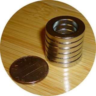 12 Neodymium ring 3/4 x 1/2 X 1/8 rare earth magnet