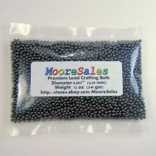 Lead Crafting Balls 12 oz Bag Ballast Sinkers Shot Weight Size 7.5