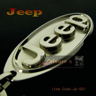 New Jeep Car Silvery Keychain Keyring Key Chain Ring