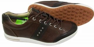 ECCO Street Luxe Golf Shoes   Coffee/Mink   Select Size