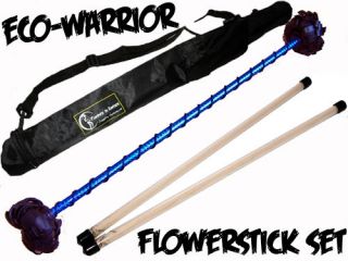   Sticks Eco Warrior Flower Stick Set + FREE Travel Bag Juggling