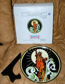 JC LEYENDECKER STATUE OF LIBERITY COLLECTABLE PLATE CERAMIC 2002 