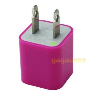 Pink Wall Power Adapter Home Charger iPhone 3G 3GS 4 4S iPod Touch 