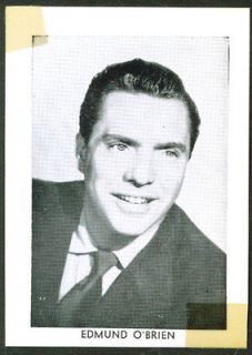 Actor Edmond OBrien wallet size fan club pic 1950s