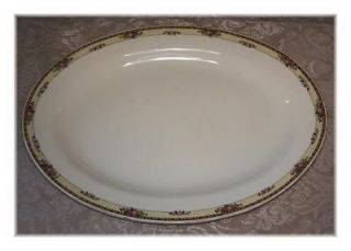 Vintage EDWIN M. KNOWLES Oval Serving PLATTER IVORY 27 1 3