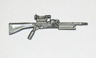 GI Joe Silver Sound Attack Harpoon Rifle  2002 Cobra B.A.T. V3 Gun 