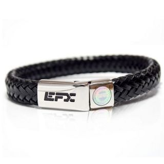 EFX Leather Band Steel Bracelet 7 Inch