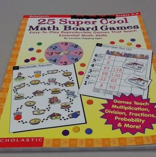 NEW 25 Super Cool Math Board Games   Egan, Lorraine Hop