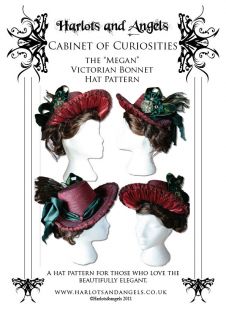 Buckram Megan Victorian Bonnet Millinery Sewing Pattern (MBHP)