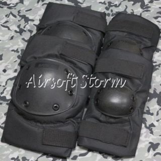 Airsoft SWAT Gear Special Force Knee & Elbow Pads Black