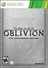 The Elder Scrolls IV Oblivion 5th Anniversary Edition Xbox 360, 2011 