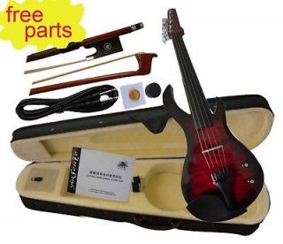 New 5 string 4/4 Electric Violin Flame guitar shape #4