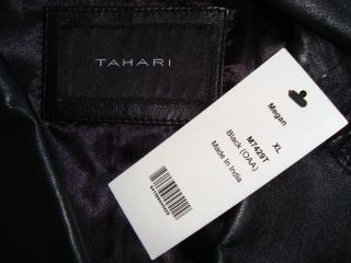 NWT TAHARI *MEGAN* Genuine Soft Lamb Leather Coat Jacket Sz XL