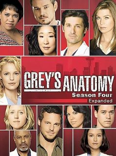 Greys Anatomy   The Complete Fourth Season DVD, 2008, 5 Disc Set 