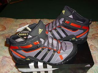MENS ADIDAS AX 1 MID GORE TEX SUPER HIGH TRACTION HIKIING BOOTS SIZE 