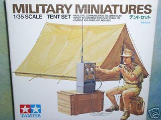 Tamiya Military Miniatures Tent set Model Figure Kit