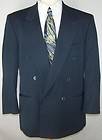 44R Enrico Carsini 100% PURE VIRGIN WOOL TEAL sport coat suit blazer 