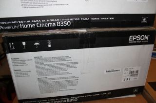 New Epson PowerLite Home Cinema 8350 EH TW3600 LCD 1080P Projector