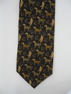 BRAND NEW 100% WOOL TIE FANTASTIC HUNTING RACING COUNTRY HORSE STIRRUP 