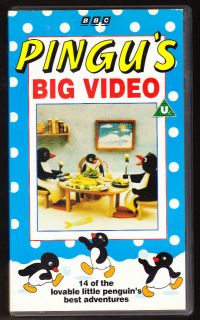 Pingu   Big Video   14 episodes   VHS PAL (UK) VIDEO   73 MINS