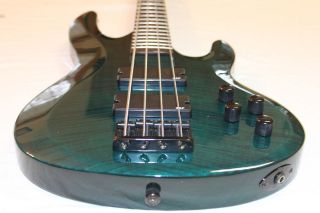 ESP LTD B 154 See Thru Green Sample/Prototy​pe Bass Guitar Rare 