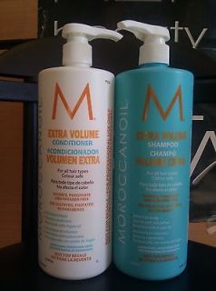   Extra Volume Shampoo and Conditoner Liter, 33.8oz. Moroccan Oil