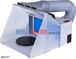 Portable airbrushing spray booth & extractor E420 with extraction kit
