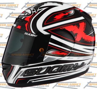 Suomy Apex Spec 1R Steely Red Full Face Motorcycle Helmet Medium