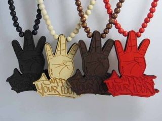 Good Quality support your local Pendants Wood Rosary Bead Necklaces 36 