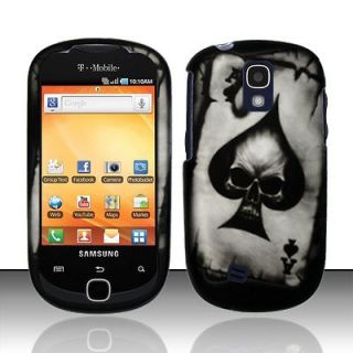   Galaxy Q SGH T589w Slider T589 Faceplate Phone Cover Case SPADE SKULL