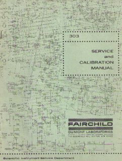 FAIRCHILD Manual CATHODE RAY OSCILLOGRAPH 303