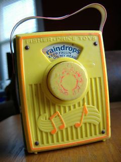 FISHER PRICE TOYS   MUSIC BOX   RAINDROPS KEEP FALLING ON MY HEAD 
