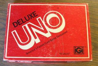 Deluxe Uno 1978 IGI International Games Inc. Board Game Complete