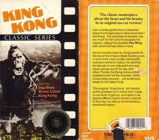 VHS 60th. ANN. KING KONGFAY WRAY BRUCE CABOT