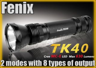 Fenix TK40 Cree MC E LED 630 LM 2 Mode Flashlight Torch